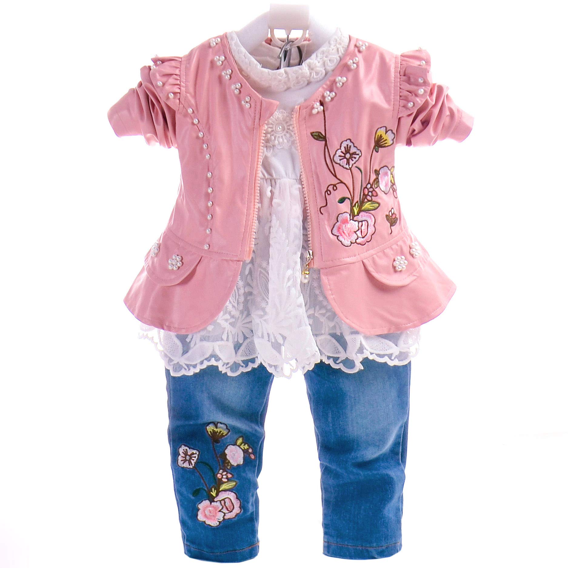 Leisure Spring Trend 3 pièces Ensembles t-Shirt et Costume de Cow-Girl
