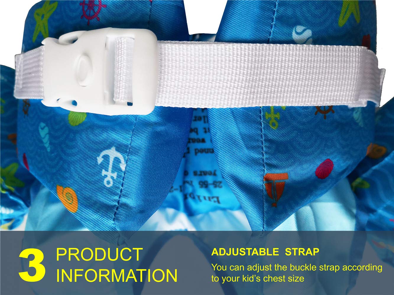 Gilet De Flottement Enfant HeySplash - Apprentissage Natation | 20-50 Lbs Avec Sifflet