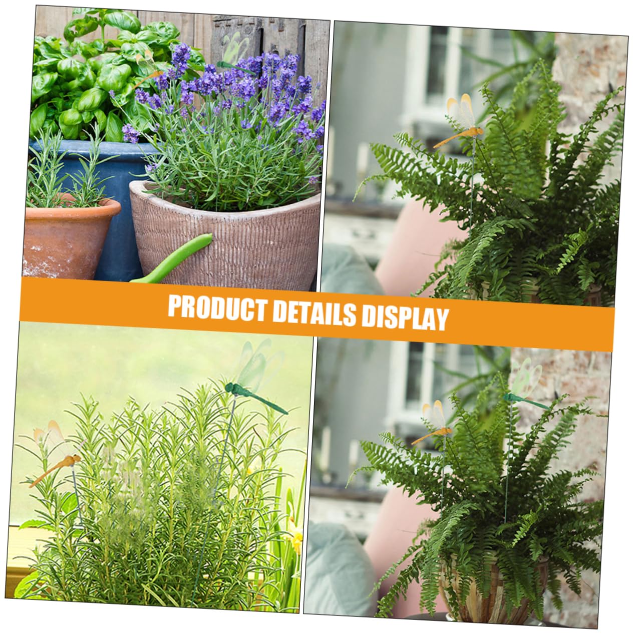 Yardwe 96stücke Dekorative Libellen Gartenstecker Realistische Gartenornamente Für Innen Und Außenbereich Bunte Deko Für Terrasse Und Blumenbeete Langlebige Materialien