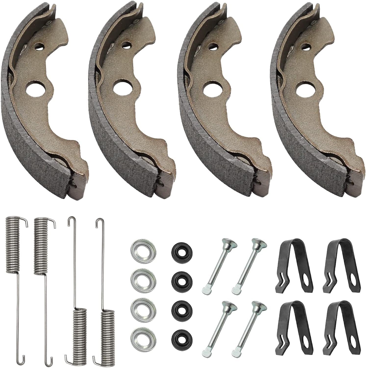 Front Brake Shoes Kit for Honda TRX350 TRX350D 1986 1987 1988 1989, OEM# 45151-HA7-921 06450-HA7-920 45151-HA7-672