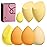 Makeup Sponge Set BS-MALL Blender Sponges 7 Pcs for Liquid, Cream, and Powder, Multi-colored with 1 Mini Makeup Sponge Pink (D-Yellow)