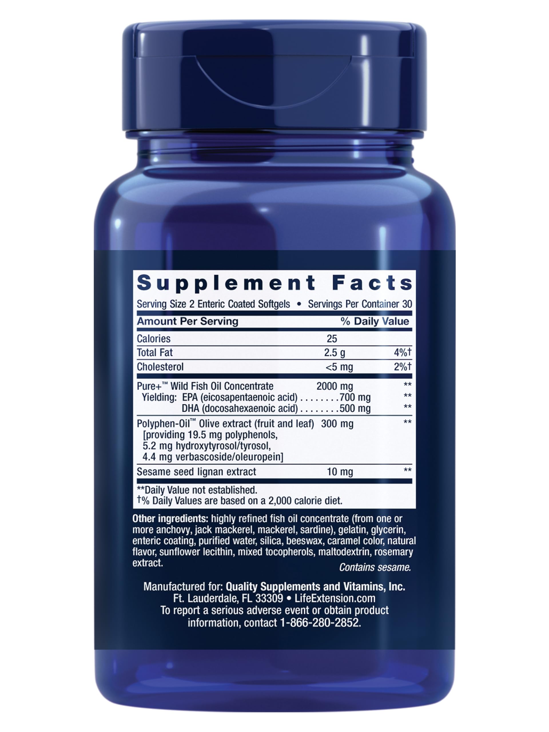 Life Extension Super Omega-3 EPA/DHA Fish Oil, 60 Softgels — Amazon image 2