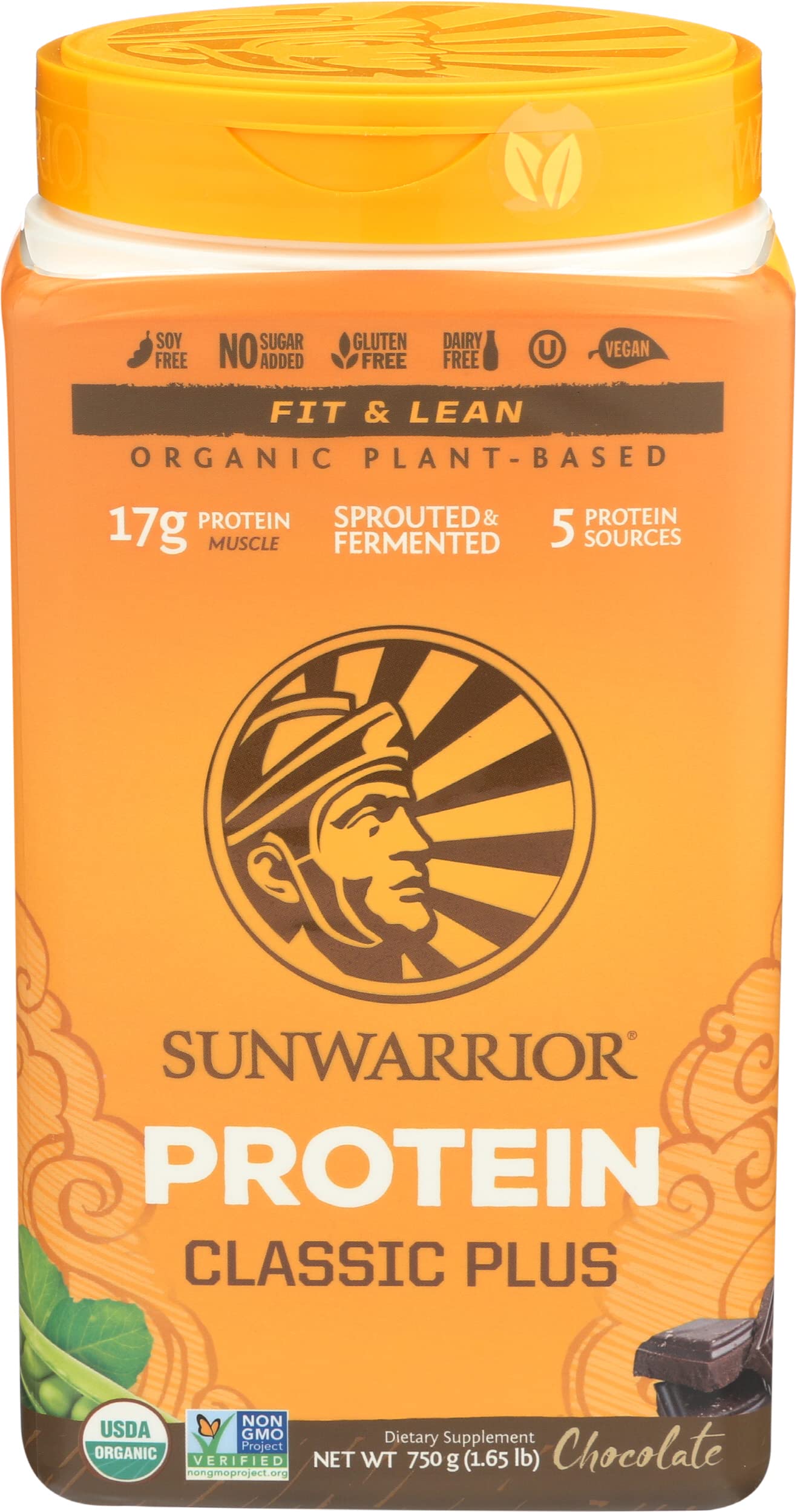 Sunwarrior Proteina Vegetale Classic Plus Cioccolato - 750 g