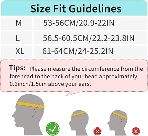 Miniatura 8 de Casco de bicicleta para adultos con luz, luces LED delanteras y traseras, casco de bicicleta ajustable para adultos, hombres y mujeres, casco de