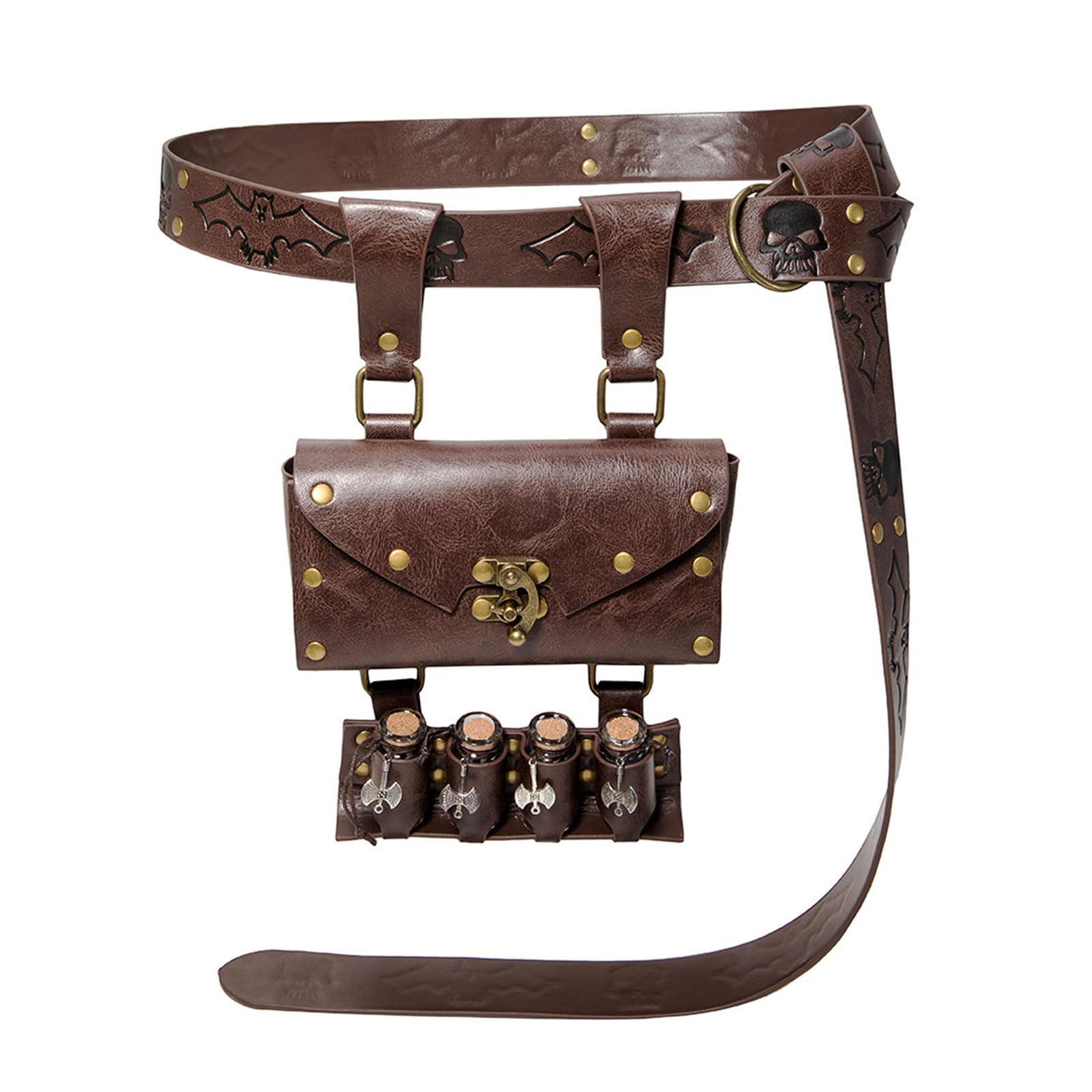 Flacons de potion avec ceinture en simili cuir pour ranger vos affaires - 8