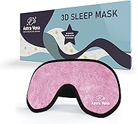 Vista 14 de Antifaz para dormir para niños con luz de bloqueo – Máscara de ojos contorneada 3D de espuma viscoelástica – Cubierta de ojos y máscara de sueño