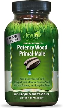 Irwin Naturals Longjack Extract Potency Wood Primal-Male 60ct