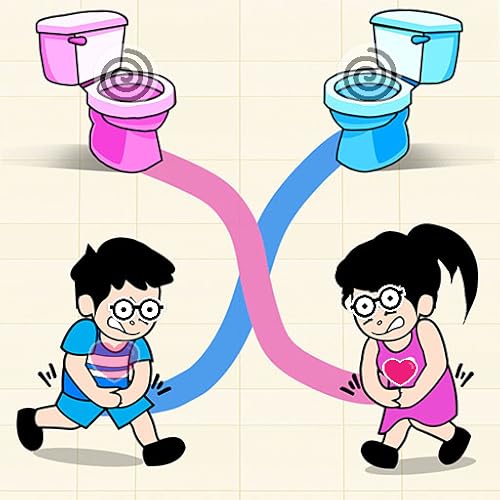 Pee In Washroom - Pee Pee Rush In Couple Toilet Run - Pee Rush Draw Toilet Path Game - Draw Path To Pee Puzzle Game - Poo Rush Draw Toilet Rush Path - Draw Path To Pee In Rush Toilet Run