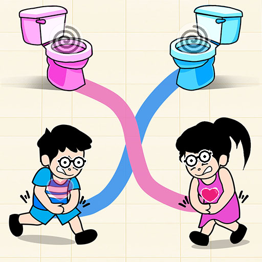 Pee In Washroom - Pee Pee Rush In Couple Toilet Run - Pee Rush Draw Toilet...