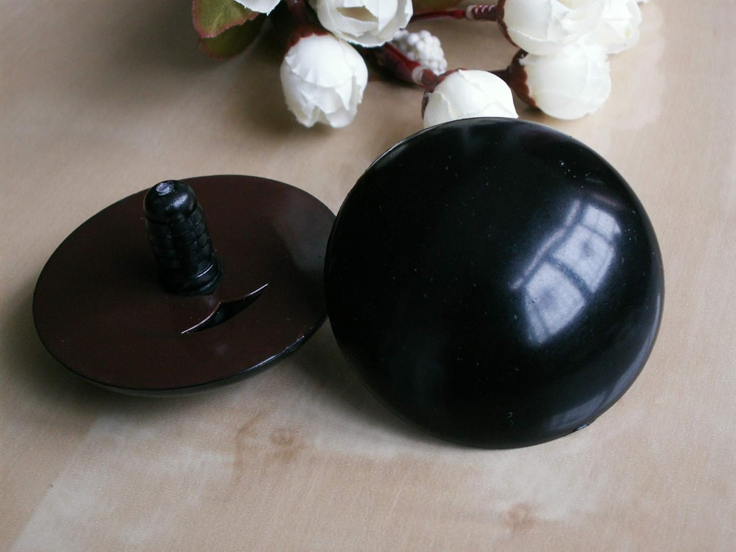 40mm Black Safety Eyes/Plastic Eyes 5 Pair Arts, Crafts