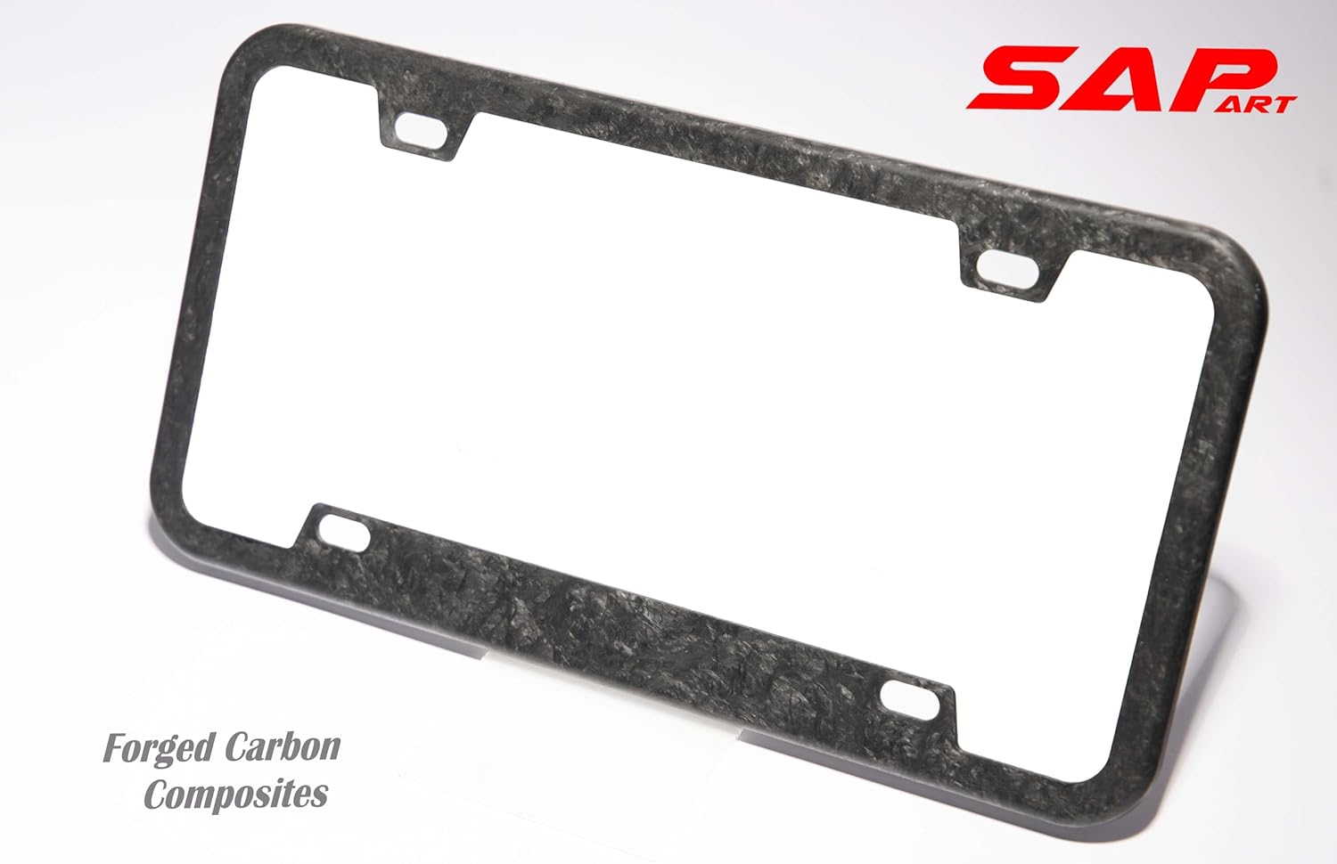 Forged Carbon Composite C-SMC License Plate Frame Cover Front Rear North America Standard Size Unique Upgrade Tamper-Resistant Screws