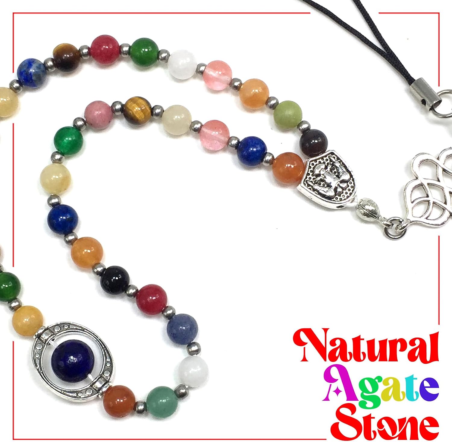 ALBATROS ART Healing Phone Strap Gemstone Phone Chain Handmade Phone Charm Beaded Phone Strap Phone Lanyard Phone Wrist Strap