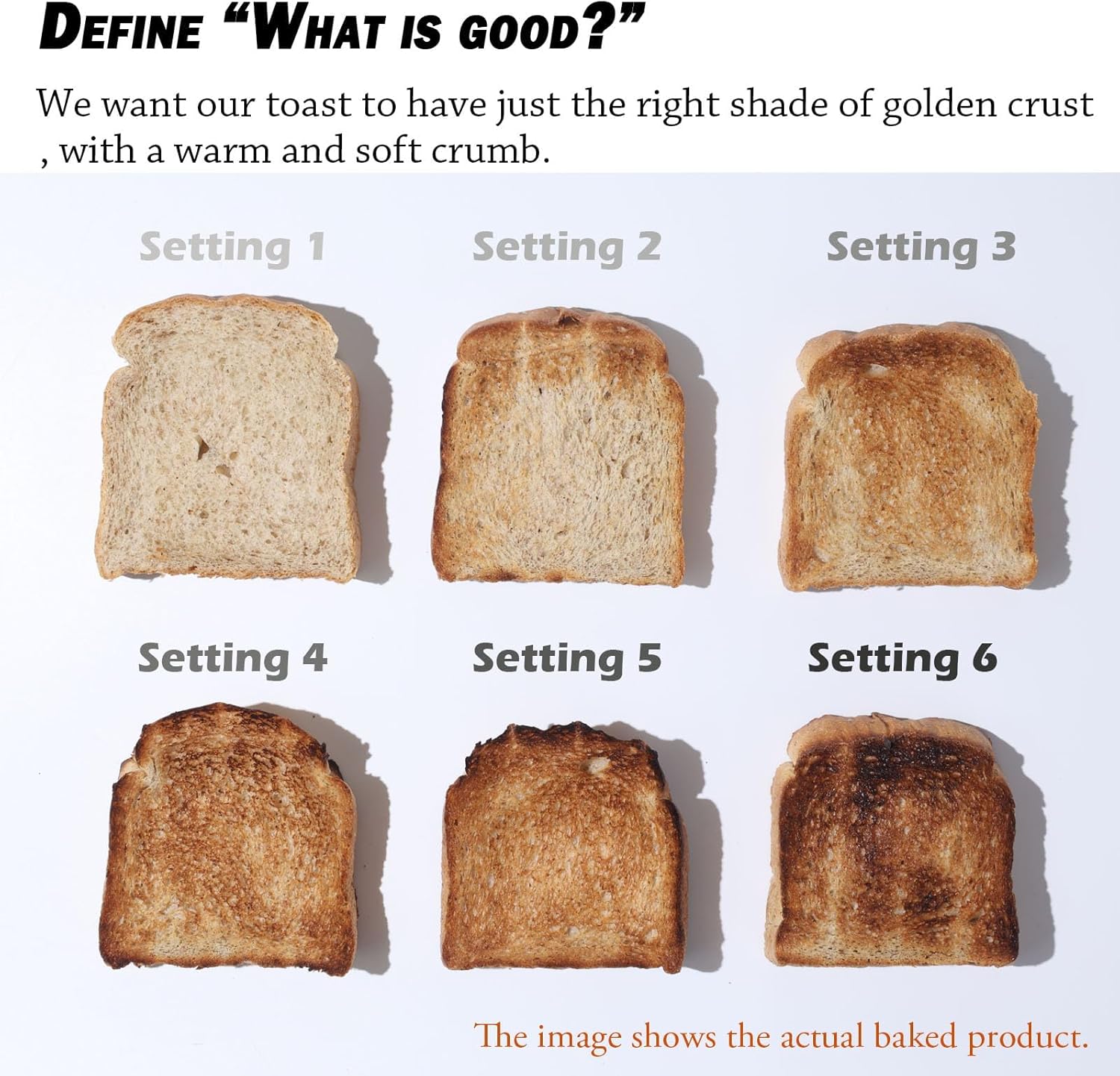 1800W Commercial Grade 4-Slice Pop Up Toaster -Stainless Steel 6-Browning Settings for Bread with Removable Crumb Tray for Bagel Bread English Muffins, Waffles (Commercial & Home Use)