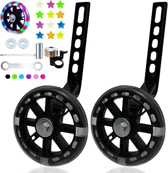 DDJKCZ Training Wheels Bicycle Compatible for Bikes of 12 14 16 18 20 Inch