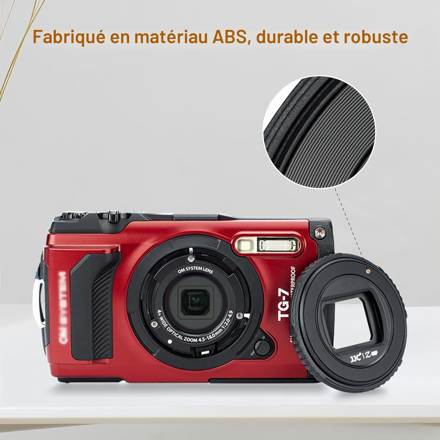 JJC Bouchon de Protection d'objectif pour Appareil Photo Olympus Tough TG-7, TG-6, TG-5, TG-4, TG-3, TG-2 and TG-1F, Om System TG-7, Remplacement pour Olympus LB-T01
