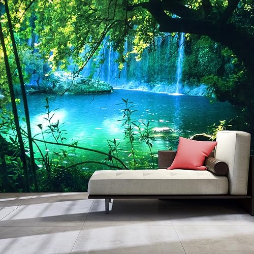 Miniatura 2 de artgeist Mural de pared prémium en cascada de 138 x 101 pulgadas, papel tapiz no tejido, decoración de pared de forro polar, impresión fotográfica,