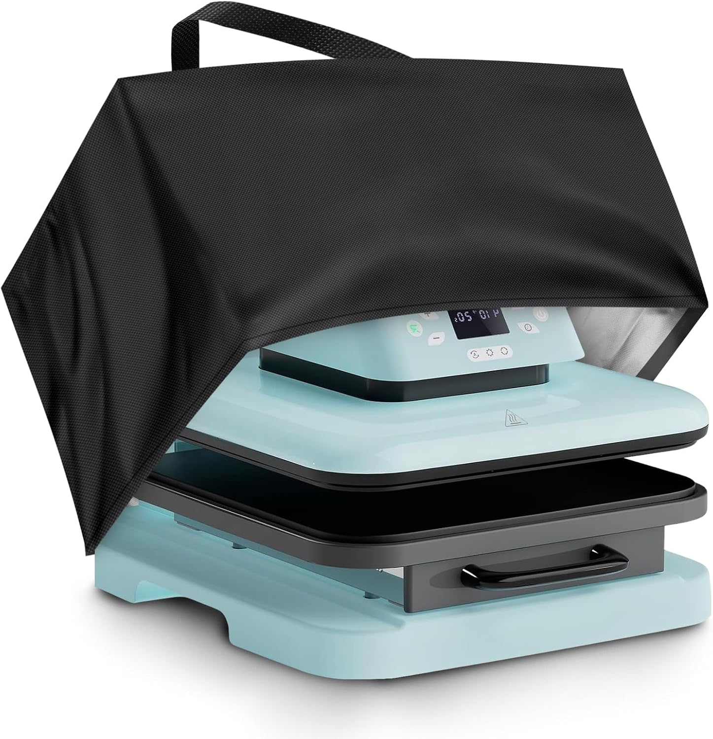 EEEKit Auto Heat Press Machine Dust Cover, Protective Cover for Hot Press, 420D Oxford Fabric, Waterproof, 19.7" L x 15.8" W x 12.2" H