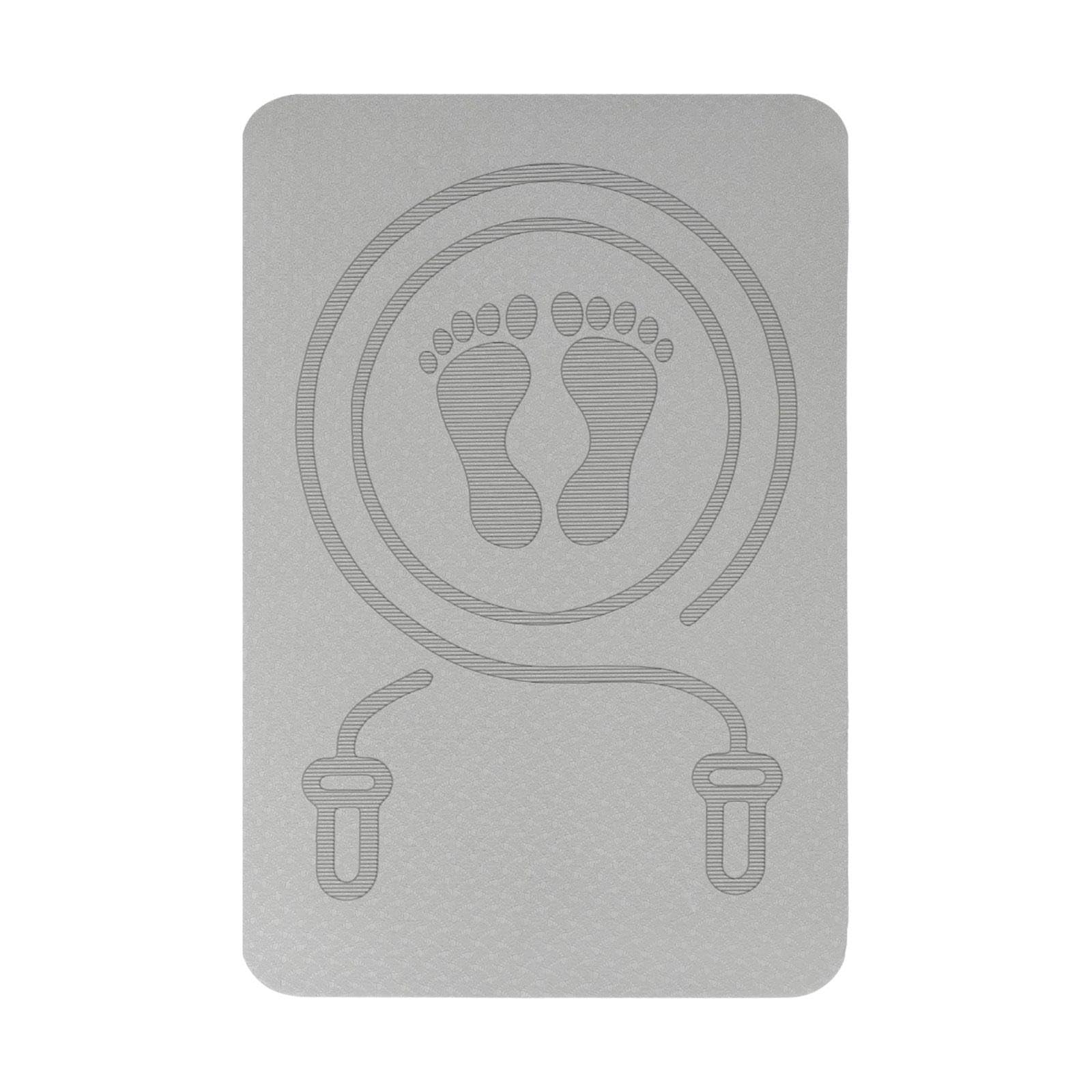 Jump Rope Mat Non Slip Shockproof Skipping Mat Yoga Mat Fitness Exercise Mat Gray-image-25