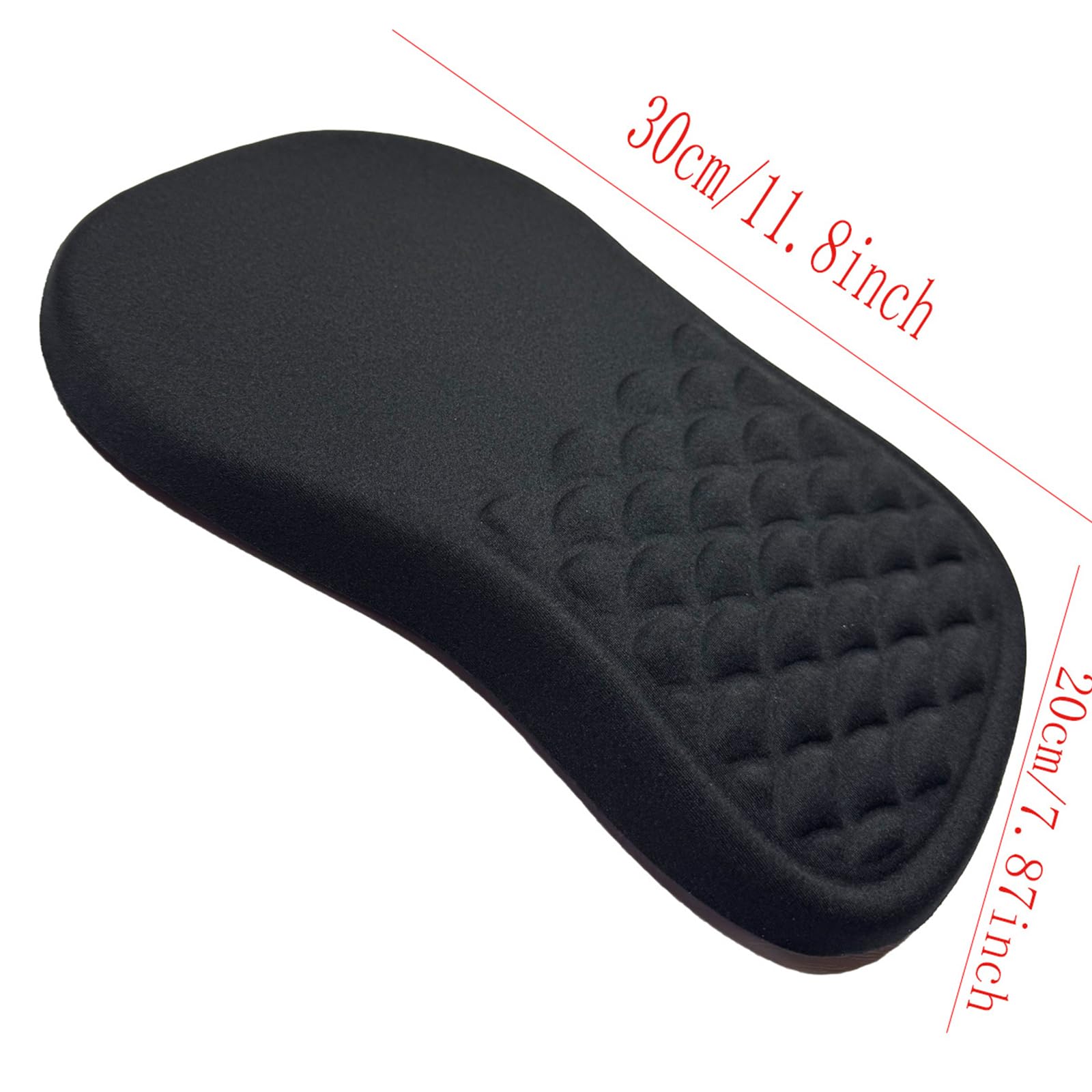 Tappetino per mouse ergonomico con poggiapolsi inclinato in memory foam
