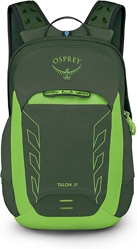 Miniatura 6 de Osprey Talon Jr Mochila de senderismo ligera para niños, mochila de aventura para niños para viajes y campamento, toldo verde