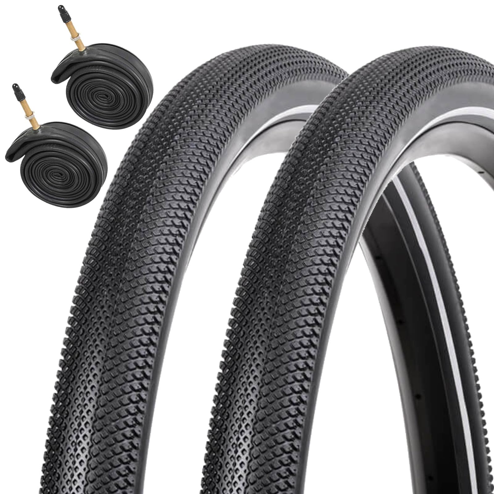 Speedster 700x40c Reflective Bike Tyres with Presta Valve Inner Tubes – Puncture Resistant Road & Hybrid Bicycle Tyres (Pair)