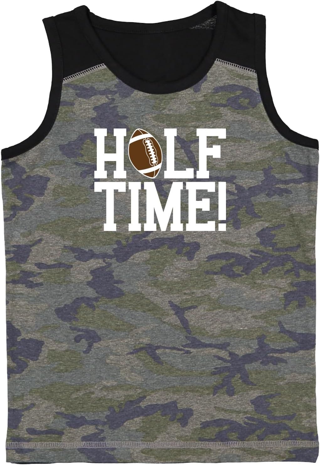 Halftime! - Football Half Birthday Youth Contrast Back Tank Top