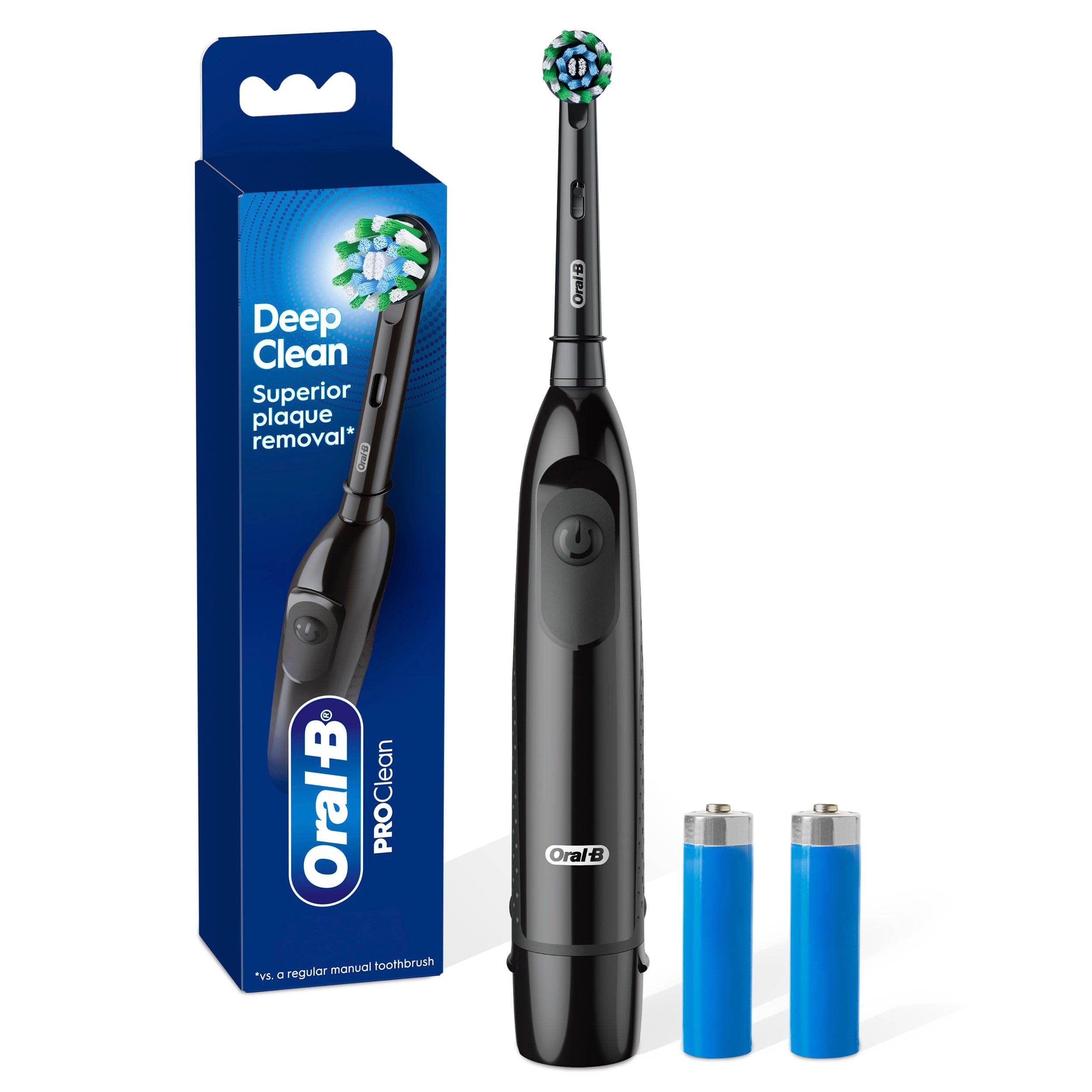 Oral B Pro Clean Battery Toothbrush, Deep Clean — Black