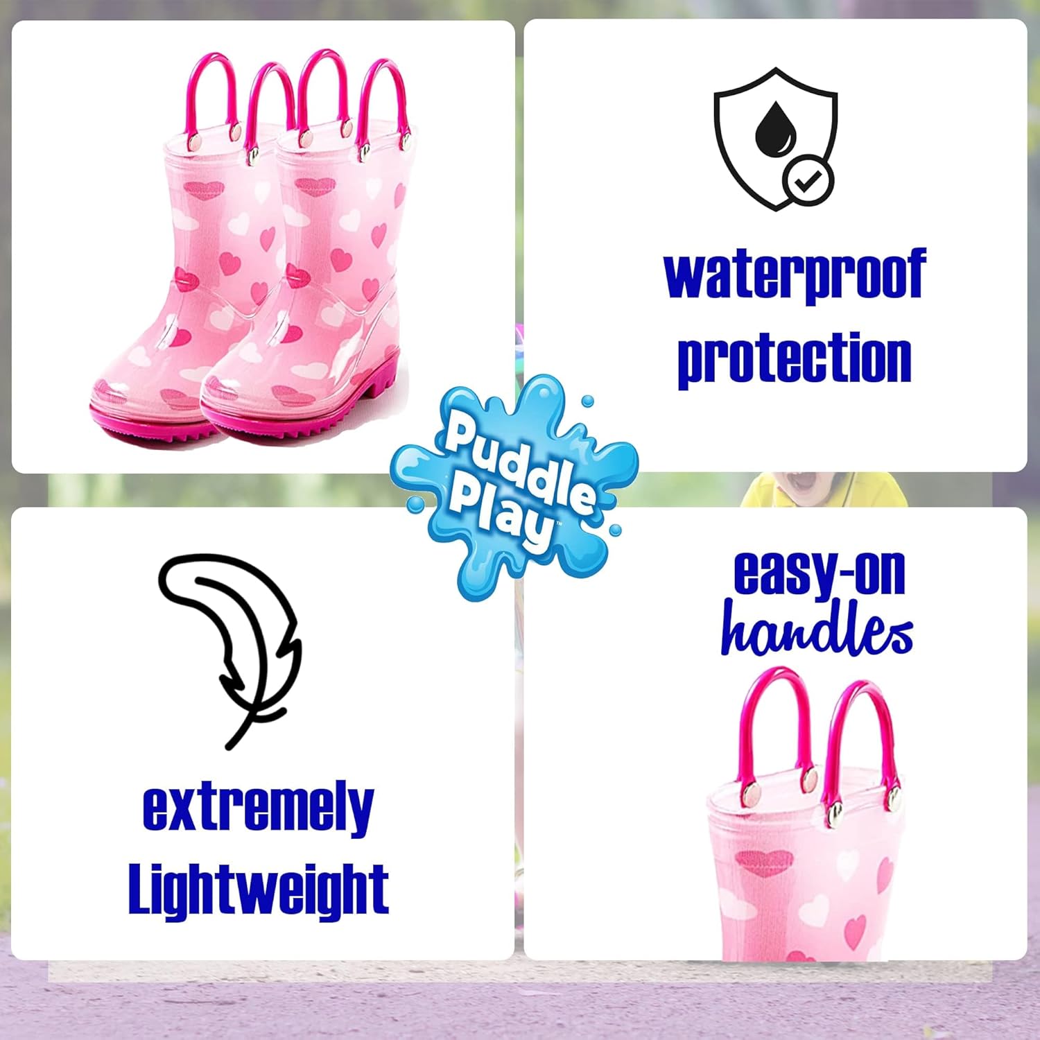 [Puddle Play] ユニセックス・キッズ US サイズ: 1 M カラー: ピンク