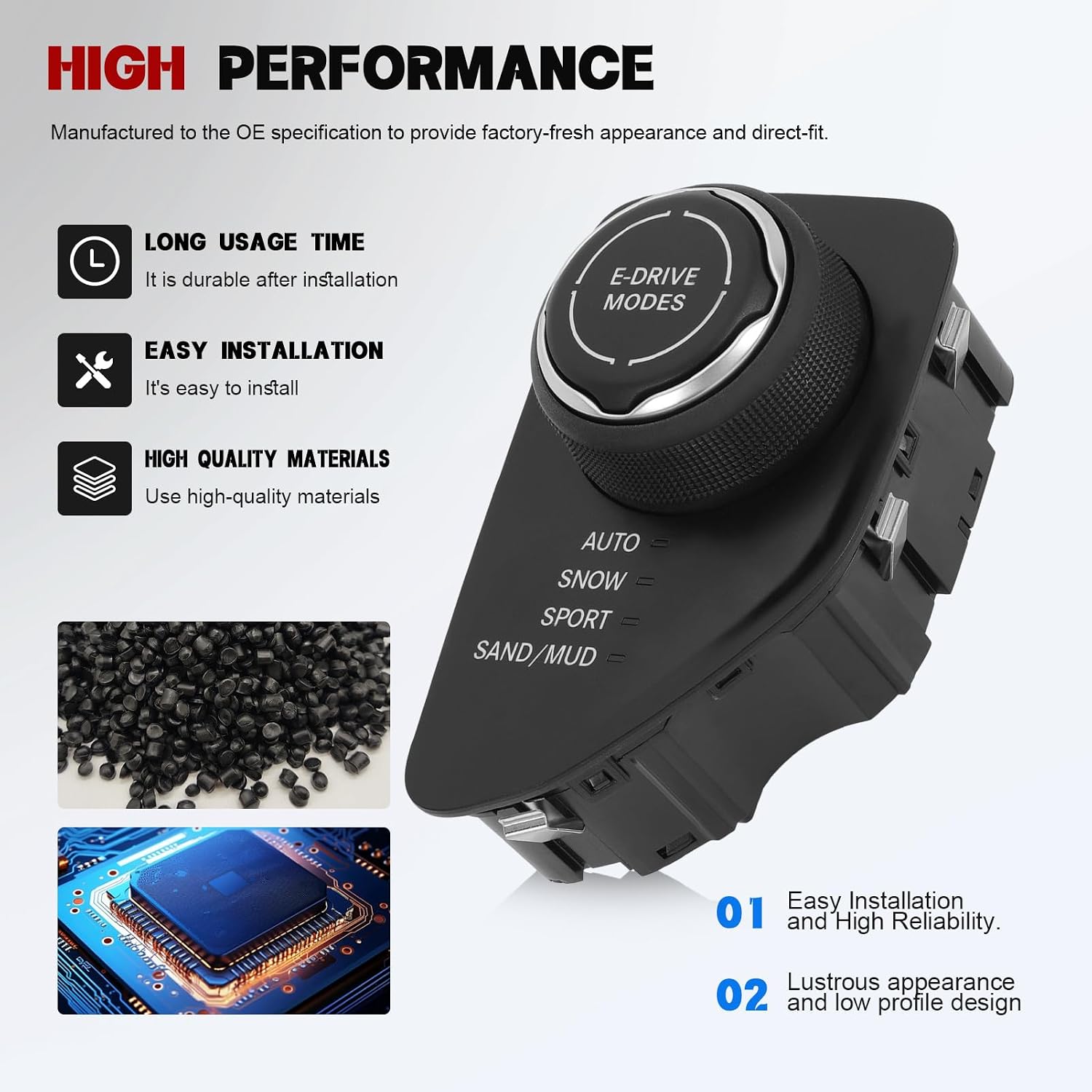 Transfer Case Switch Fits for Cherokee 2014-2019 2.4L 3.2L Replaces OE 68141876AE 68141876AF