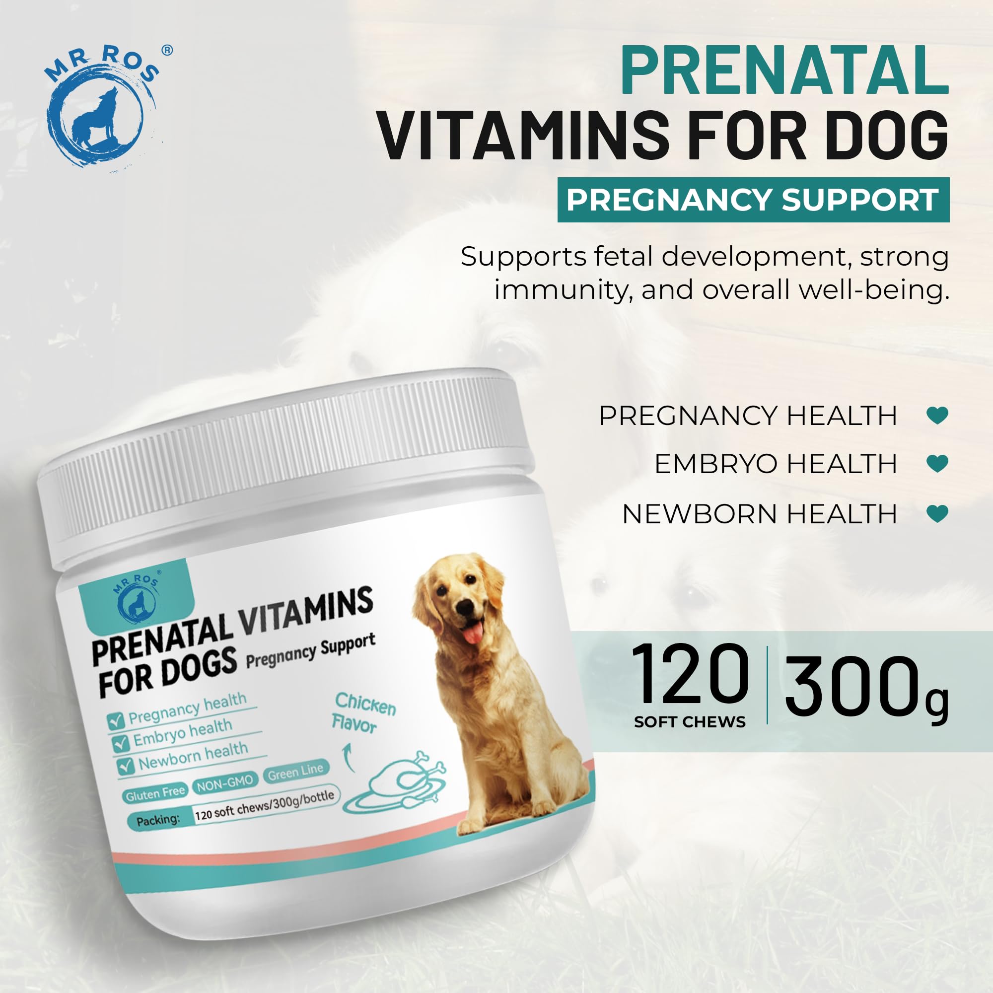 Dog Prenatal Multivitamin - Chicken - 120 Soft Chews — Amazon image 4