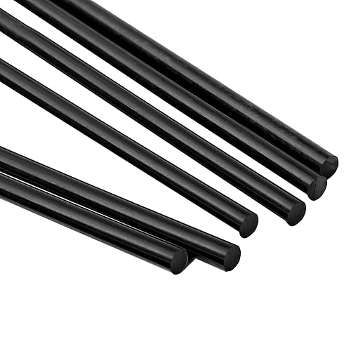 Miniatura 3 de Ciwenkai Varillas redondas de plástico, paquete de 6, barras redondas de plástico de ingeniería (0.5 x 12 pulgadas, 12 pulgadas de largo, POM) (0.5