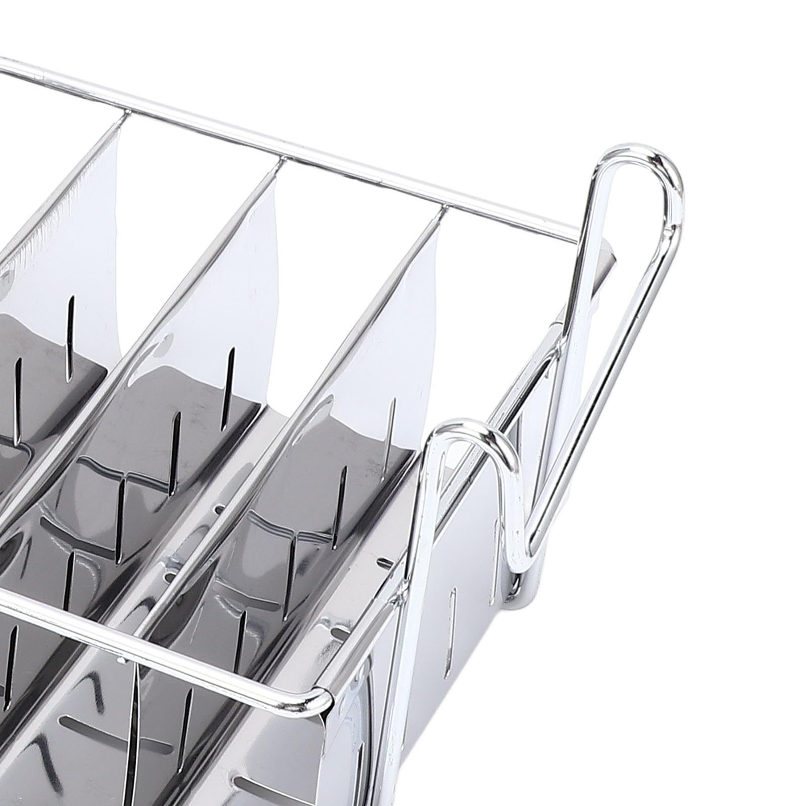 Focket Canasta de Freidora de Taco de Forma u, Soporte de Tacos de Acero Inoxidable con de Agarre para Restaurante de Cocina