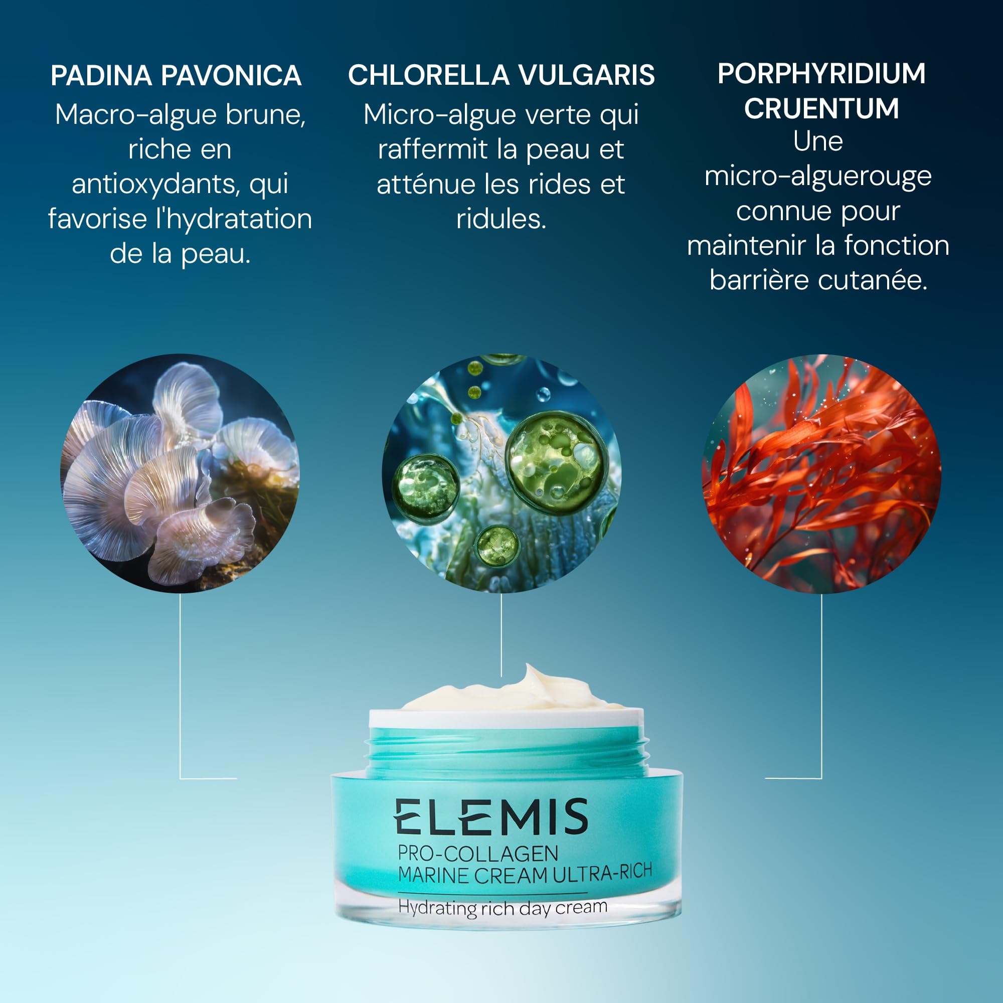 ELEMIS Pro-Collagen Marine Crème Hydratante Ultra-Riche, Rose, 50 ml