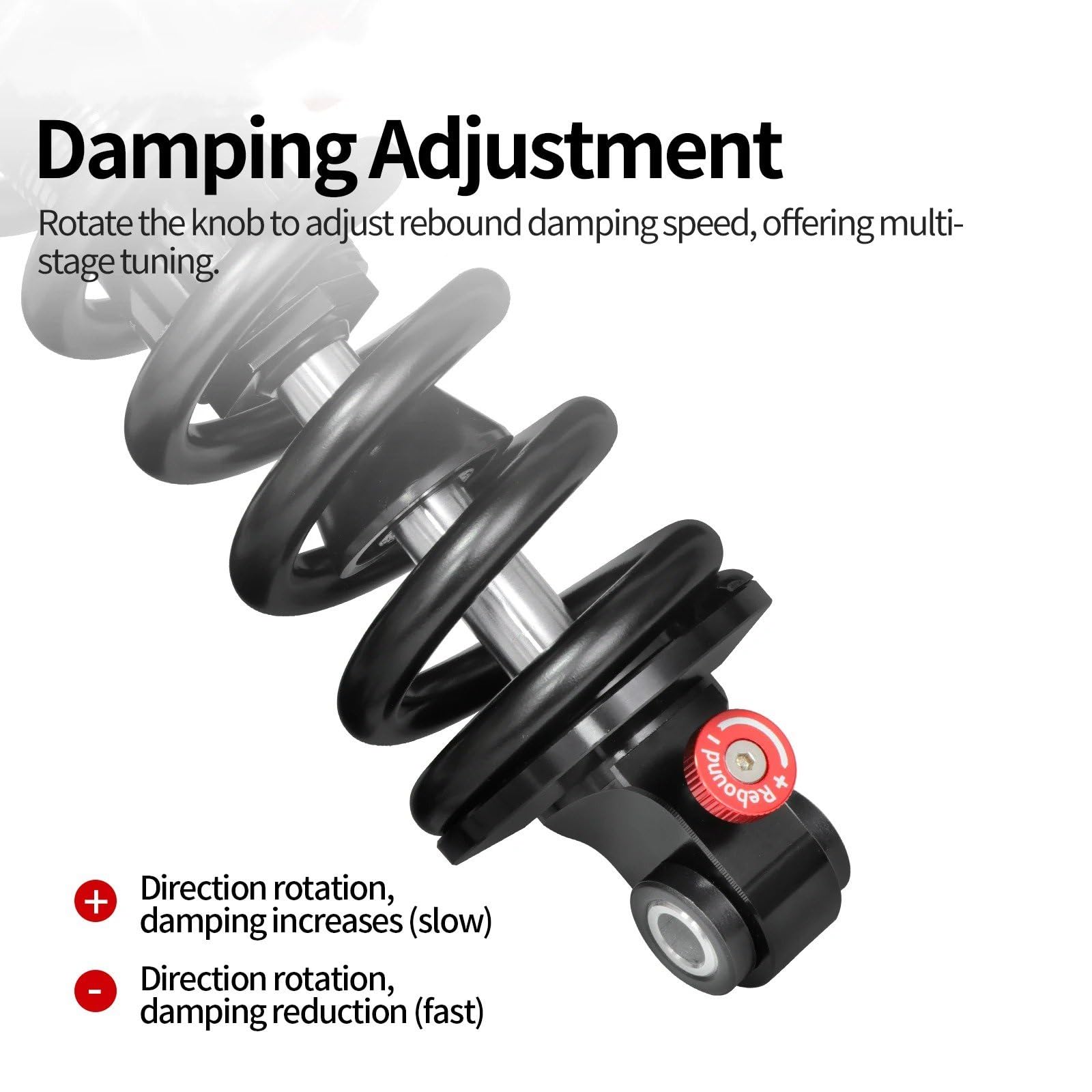 Amortiguador gas presión puntal trasero Amortiguador Resorte RCT2 Para Bicicleta Montaña (190Mm 210Mm 230Mm) Con Ajuste Presión Aire Amortiguación, DH XM MTB.(240mm)