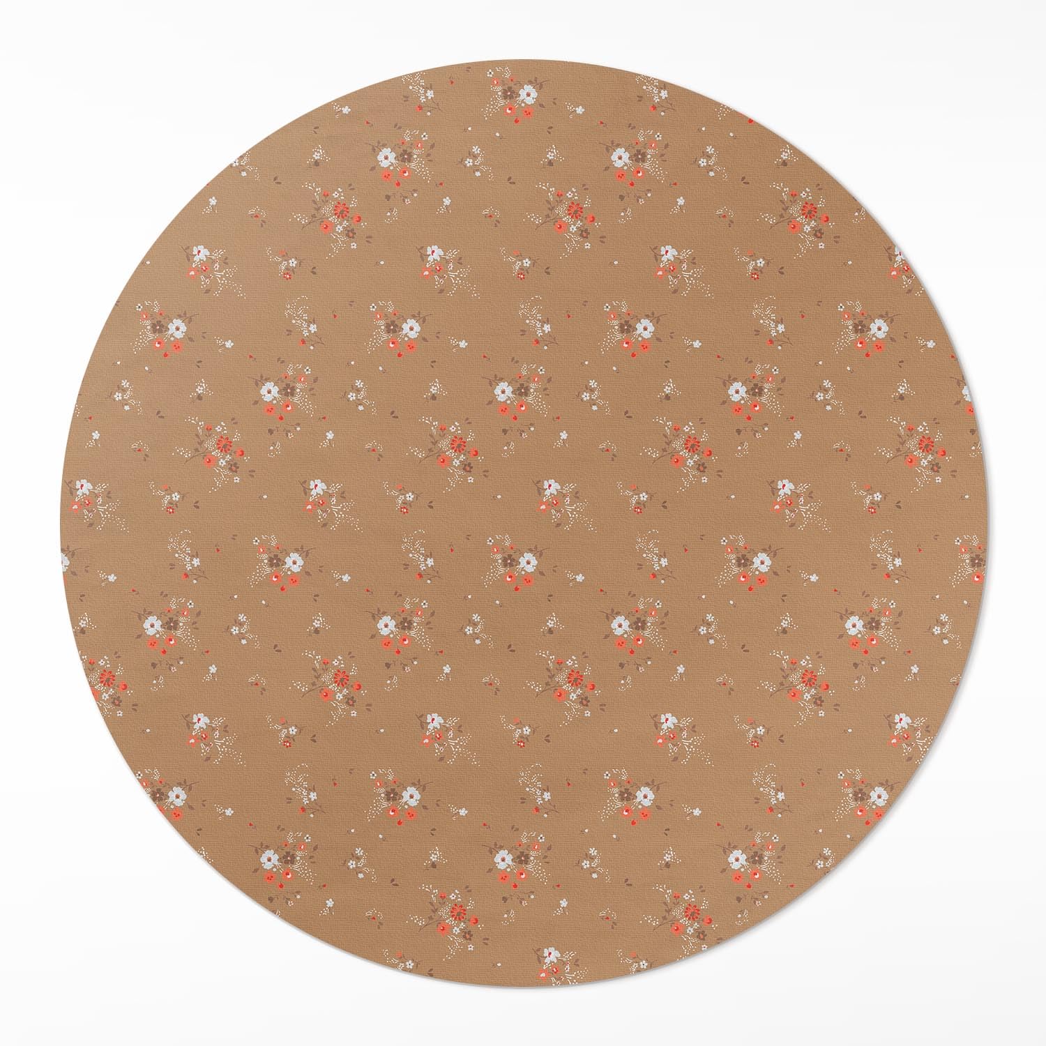 Tapis vinyle ø130 cm résistant à la rayure et très facile à nettoyer