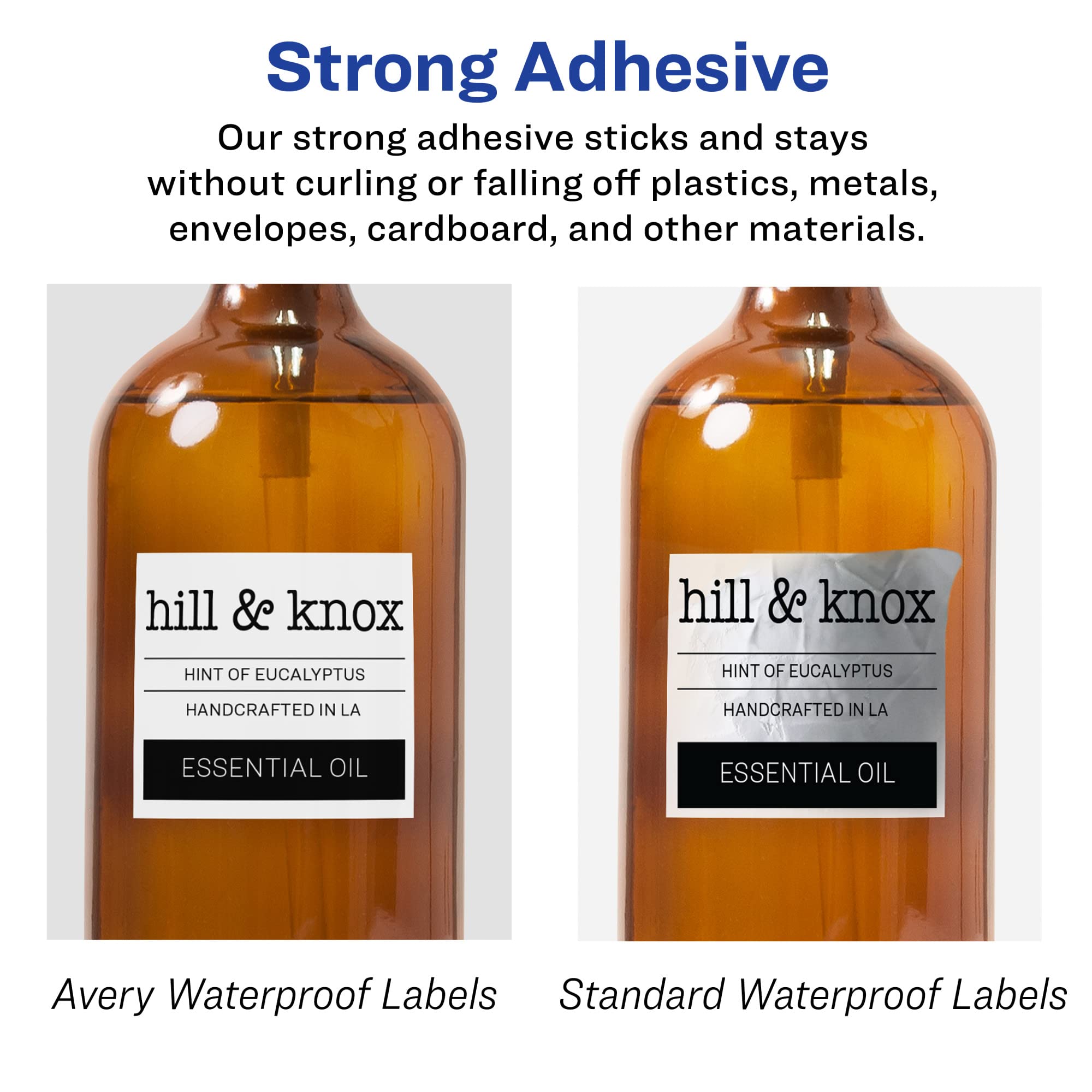 Avery Matte White Barbell Labels – 0.5x2.5 Inches, 1,125 Labels, Permanent Adhesive For Laser/Inkjet Printing - View #2