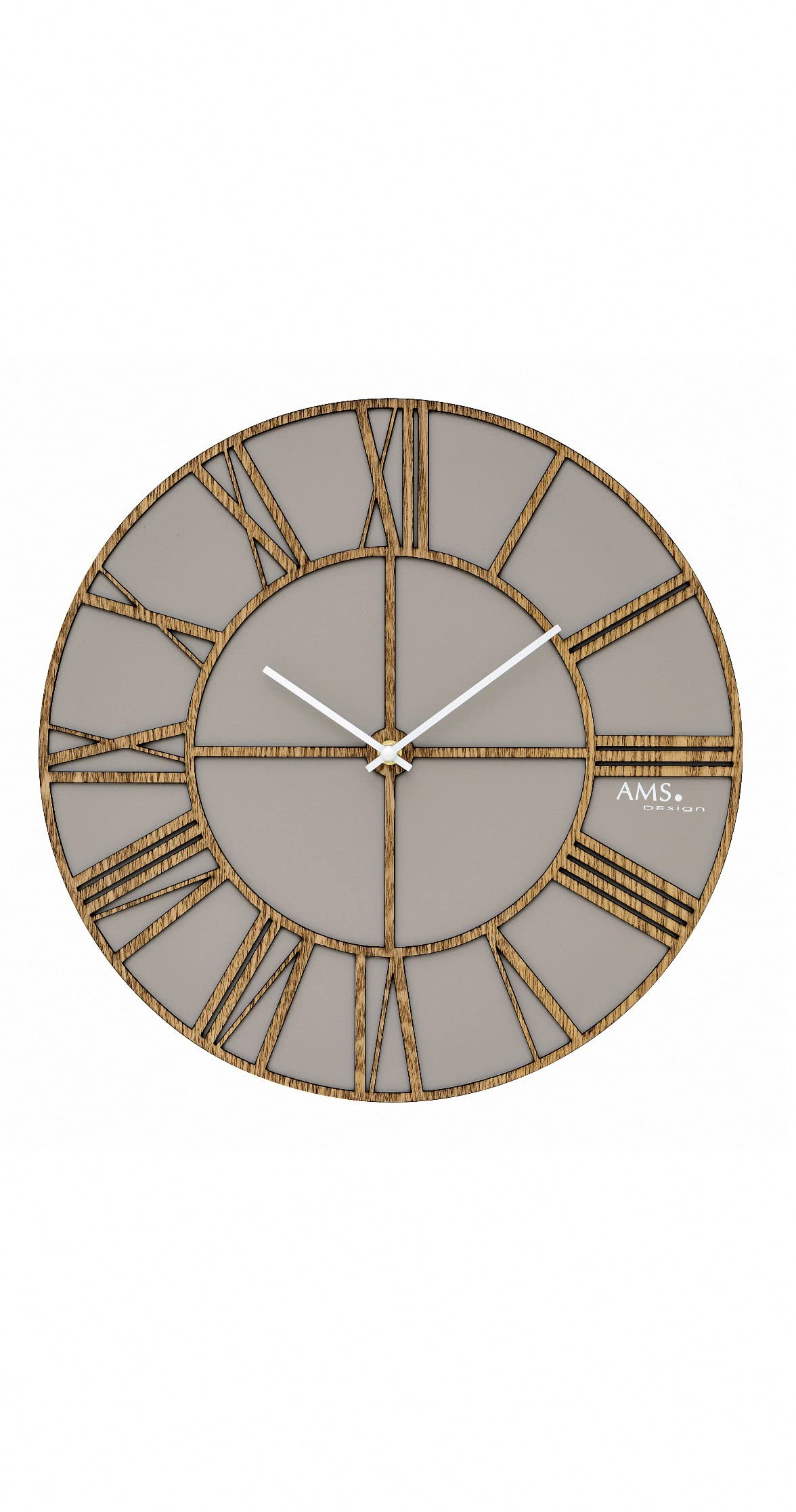 AMS 9635 Wanduhr pendule suspendue moderne pour cuisine et bureau au style épuré