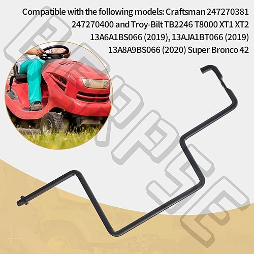 Miniatura 7 de 747-06239B - Barra de sujeción de correa compatible con cortacésped MTD Cub Cadet Troy-Bilt Craftsman XT1 XT2 LX46 LX42 LT46 LT42 T8000, sustituye a