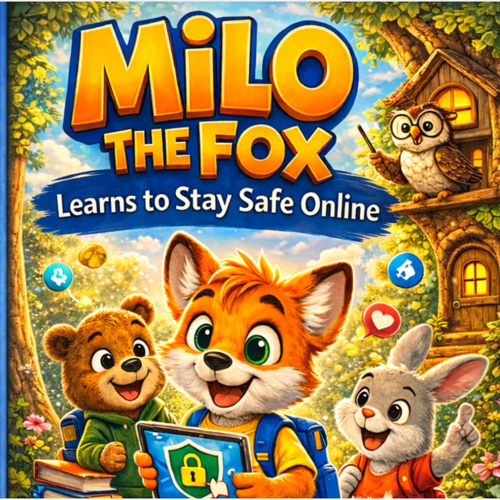 Milo the Fox Learns to Stay Safe Online: A Fun Children's Story Teaching Kids the Simple Rule: Pause, Think, Ask