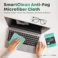 Vista 7 de Paño de limpieza de microfibra antivaho para lentes, paño de limpieza de lentes de microfibra envuelto individualmente para lentes, lentes