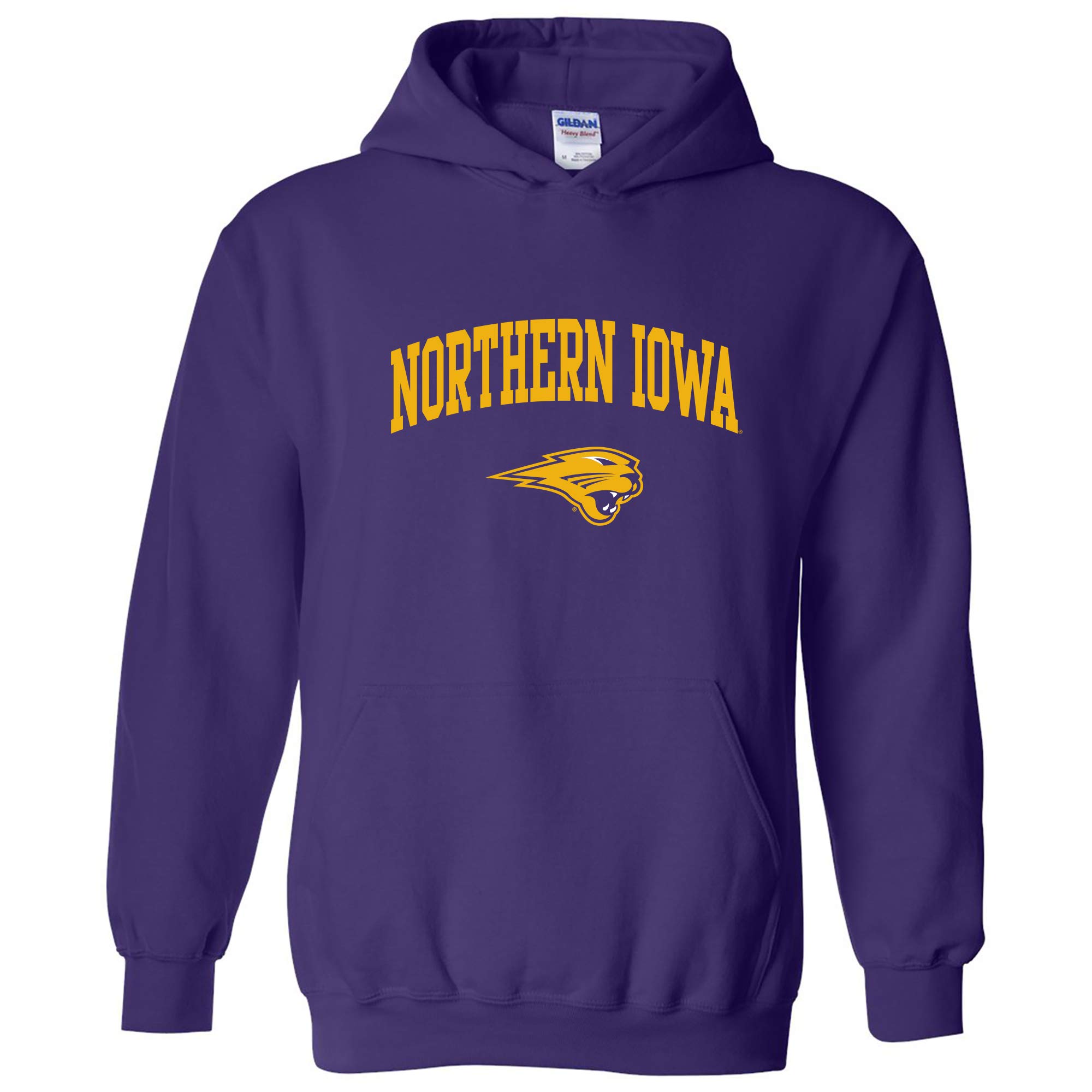 UGP Campus Apparel NCAA Officially licensed College - University Team Color Arch Logo Hoodie, Northern Iowa Panthers Purple, S โ image 1