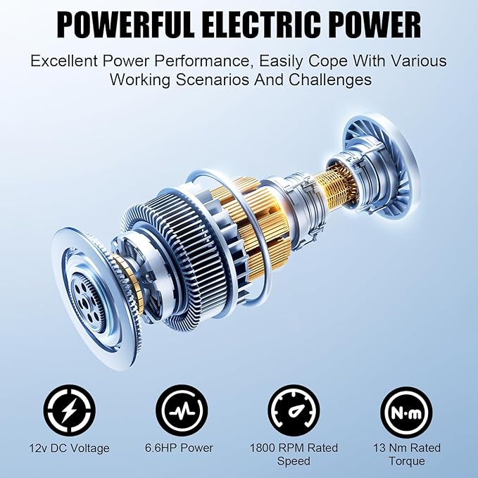 Winche Eléctrico 13800lbs, 12V, IP67, Cable de Acero 80ft, Control Remoto miniatura 4