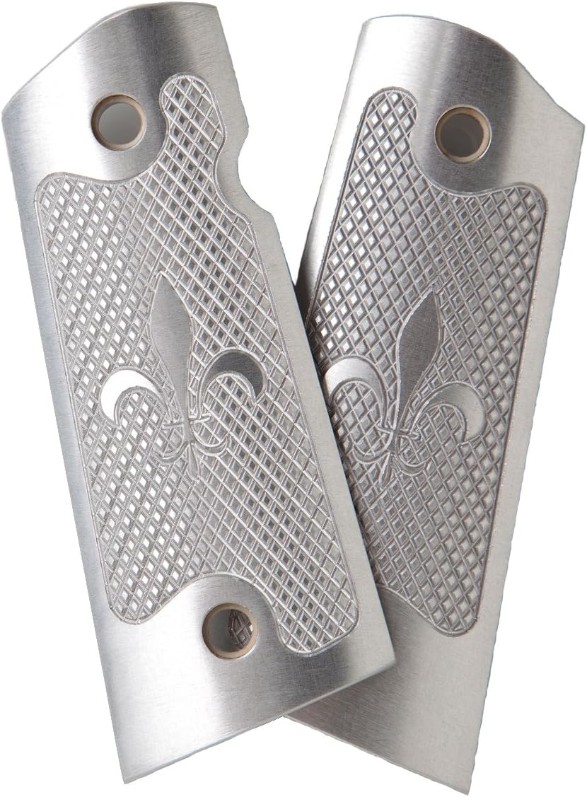 Alumagrips Deluxe Fleur-De-Lis Ambi Magwell Grip, Clear, Compact