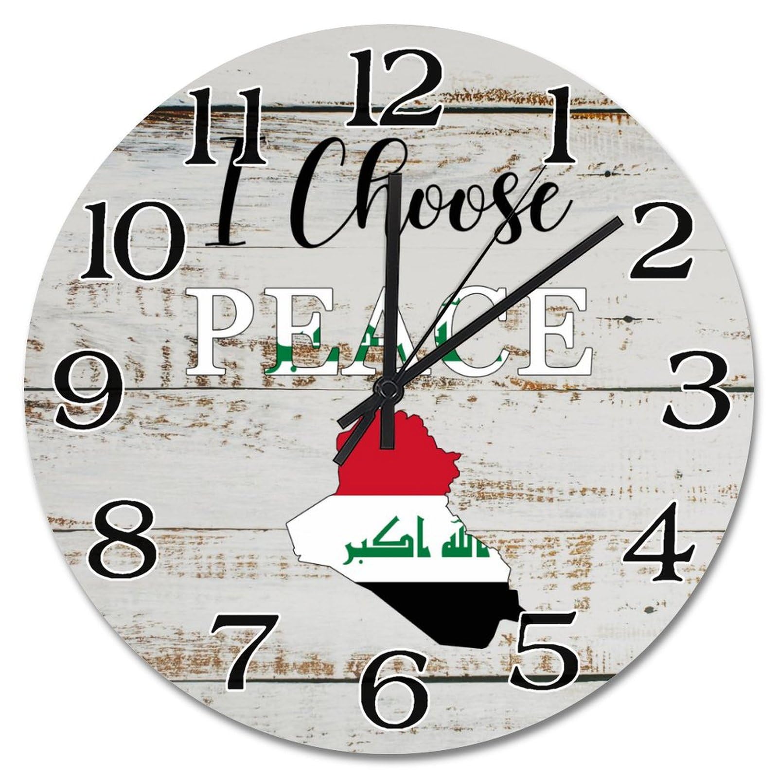 Horloge murale de ferme Irak pour une ambiance vintage chaleureuse au salon