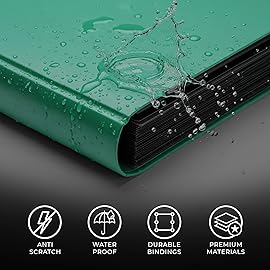 CardGuard Trading Card Binder Pro-Folio - 9 Pocket Binder - Side-Loading Album, Durable & Acid-Free Storage for Pokmon, YuGiOh, MTG, TCG, Game & Sports Cards, Dark Green