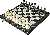 Vista 6 de Juego de ajedrez grande de 15 pulgadas para adultos con 2 reinas adicionales, piezas acrílicas pesadas, Rey de 3.5 pulgadas con base de cuero