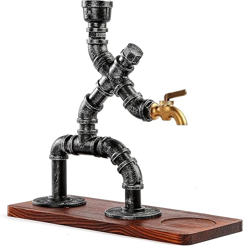 Miniatura 2 de Vida Brillante Dispensador de bebidas de whisky con alcohol para decoración de cueva de hombre, accesorios de barra dispensadora de licor steampunk