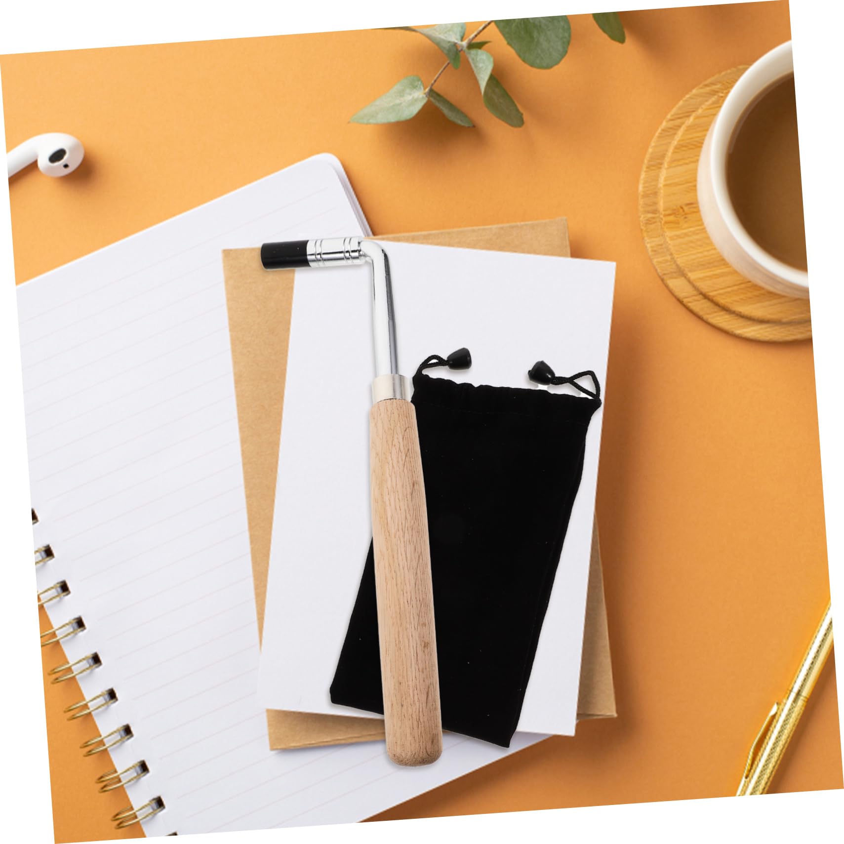 Llave Inglesa para Piano Herramienta de Afinación Confiable Fácil de Usar y Transportar Mango de Madera Adecuado para Reparación de Instrumentos de Cuerda