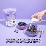Rawcology Organic Granola Cereal, Blueberry | 3-Pack | Made in Canada | Grain & Gluten Free | Superfood Ingredients | Keto, Vegan, Paleo, Allergen Friendly | Low Sugar | Nut Free, School Safe