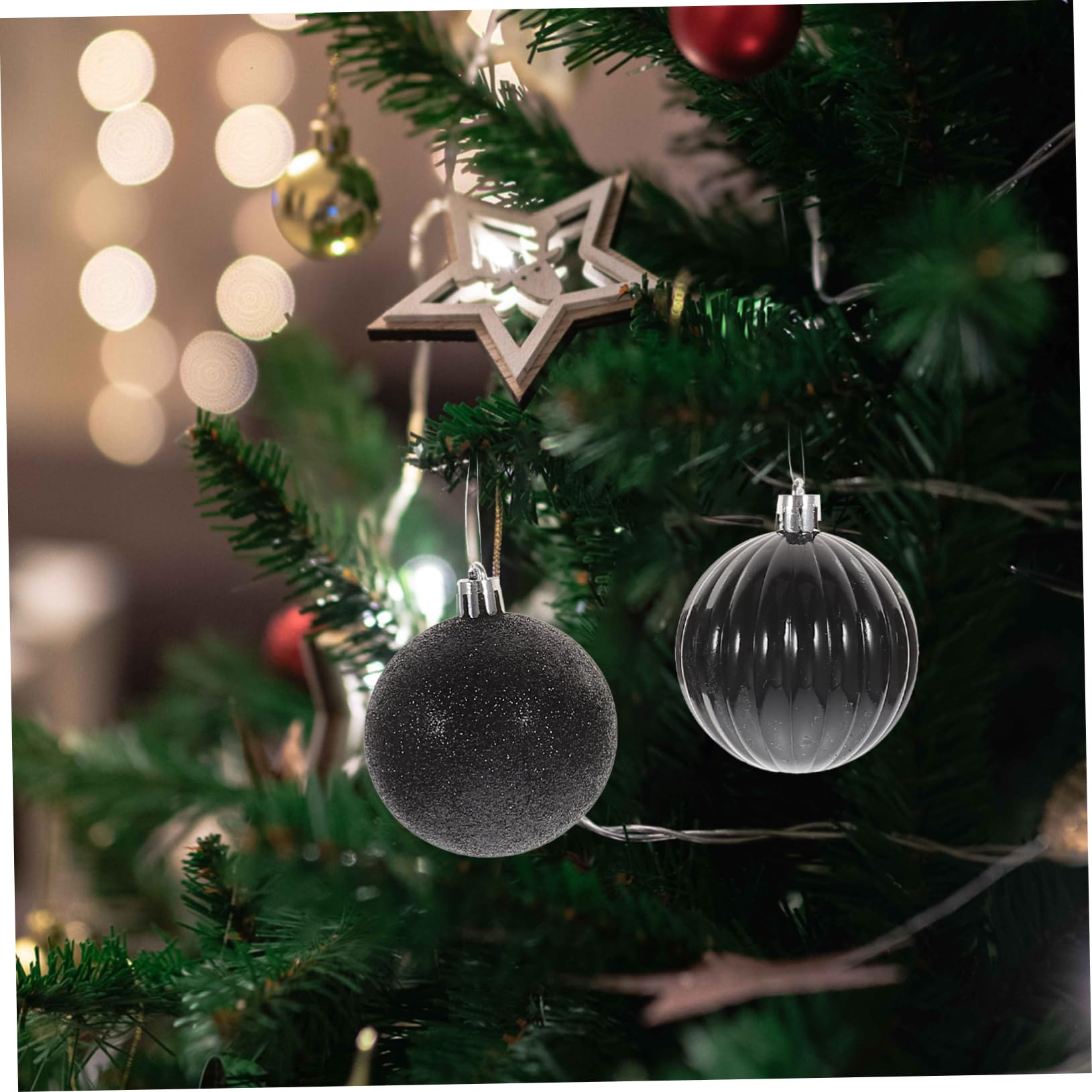 36stücke Weihnachtsbaum Hängekugeln Set Aus Weihnachtsbaum Hängeornament Hänge-Dekoration Für Zuhause